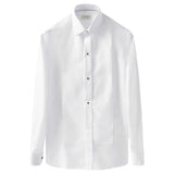 Eton White Piqué Tuxedo Shirt With Studs