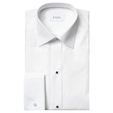 Eton White Piqué Tuxedo Shirt With Studs