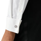 Eton White Piqué Tuxedo Shirt With Studs