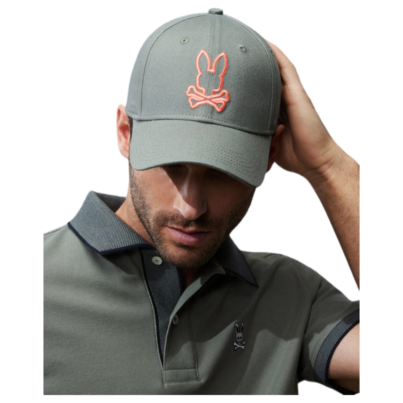 Psycho Bunny Floyd Baseball Cap In Agave Green B6A326B2HT