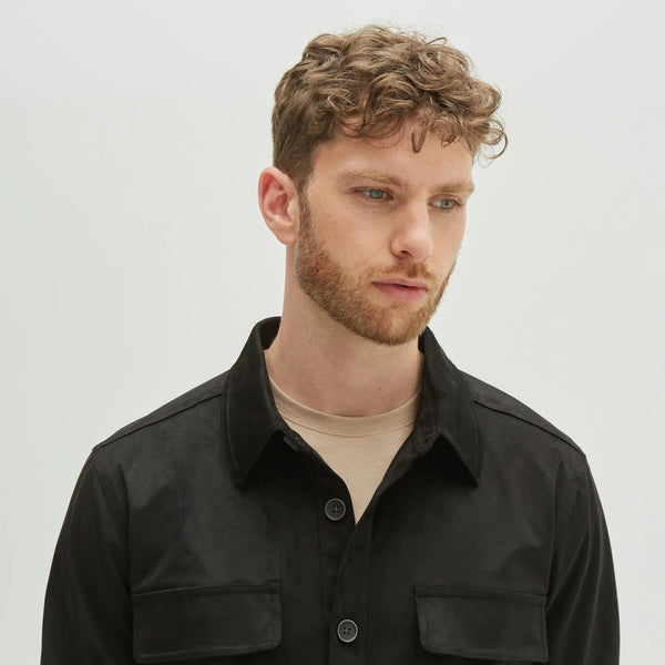 Robert Barakett Renoir Shirt Jacket RB21027 BLK