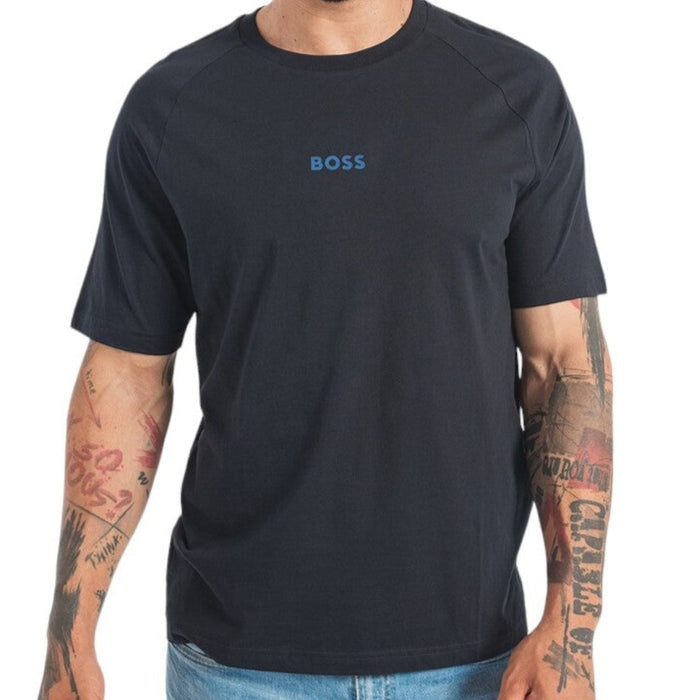 Tシャツ・カットソー BOSS Cotton T-shirt BOSS Big Logo Jersey Cotton T-Shirt, Blue Sapphire, S