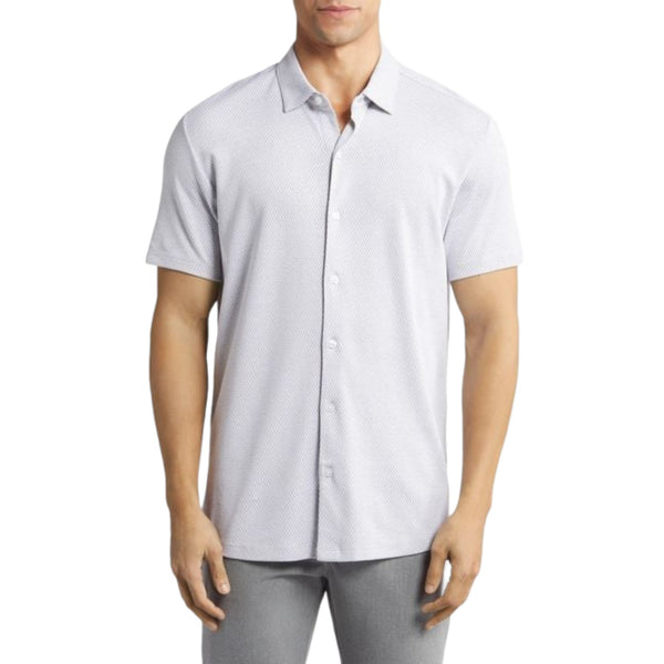 Robert Barakett Button Down Polo Shirt  RB41055 Grey