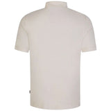 BOSS Shell-Panel Jersey Polo Shirt With Black Top Button In White  50506870 100