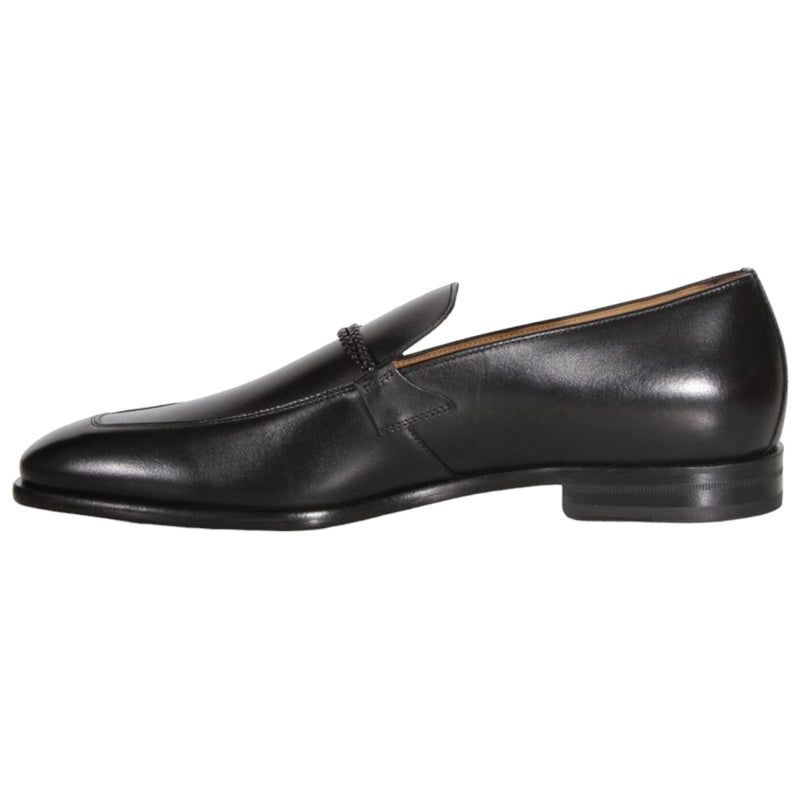 BOSS Italian Leather Loafer with Apron Toe and Branded Trim  50496075-203