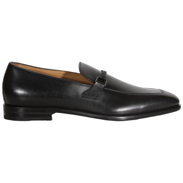BOSS Italian Leather Loafer with Apron Toe and Branded Trim  50496075-203