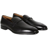 BOSS Italian Leather Loafer with Apron Toe and Branded Trim  50496075-203