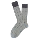 Marcoliani Pima Cotton Windowpane Socks MAR4726T