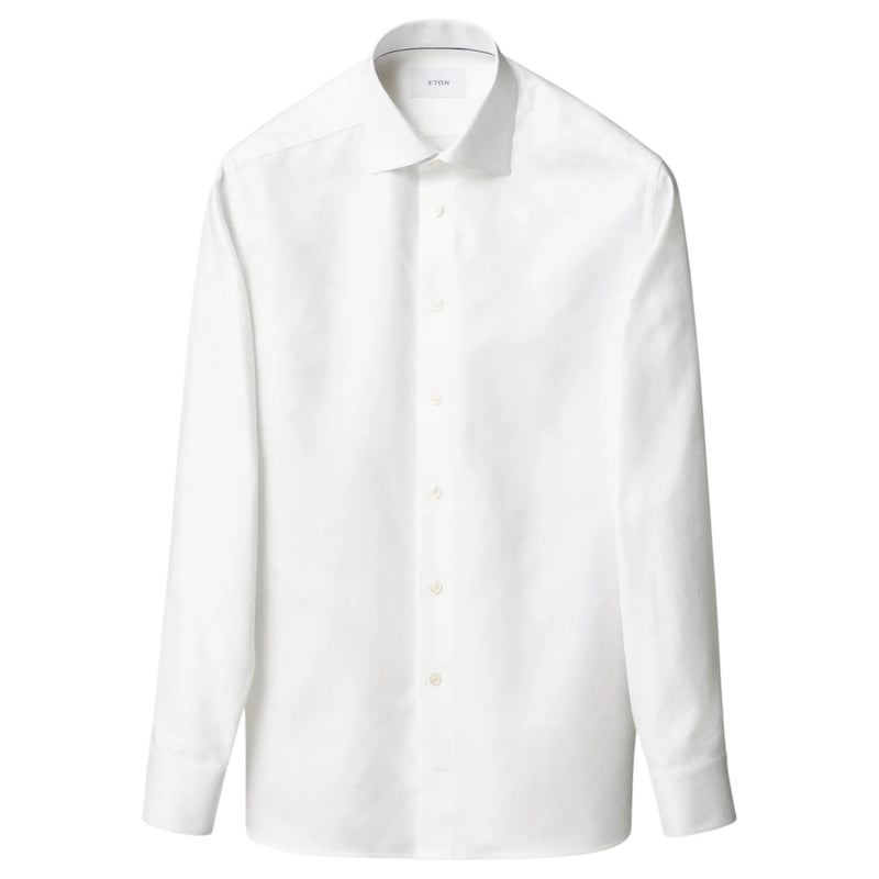 Eton King Twill Shirt In White