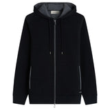 Bugatchi Heathered Pique Full Zip Hoodie HF2403K83