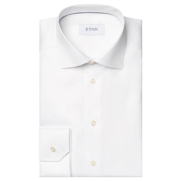 Eton White Signature Twill Shirt  100012363/00