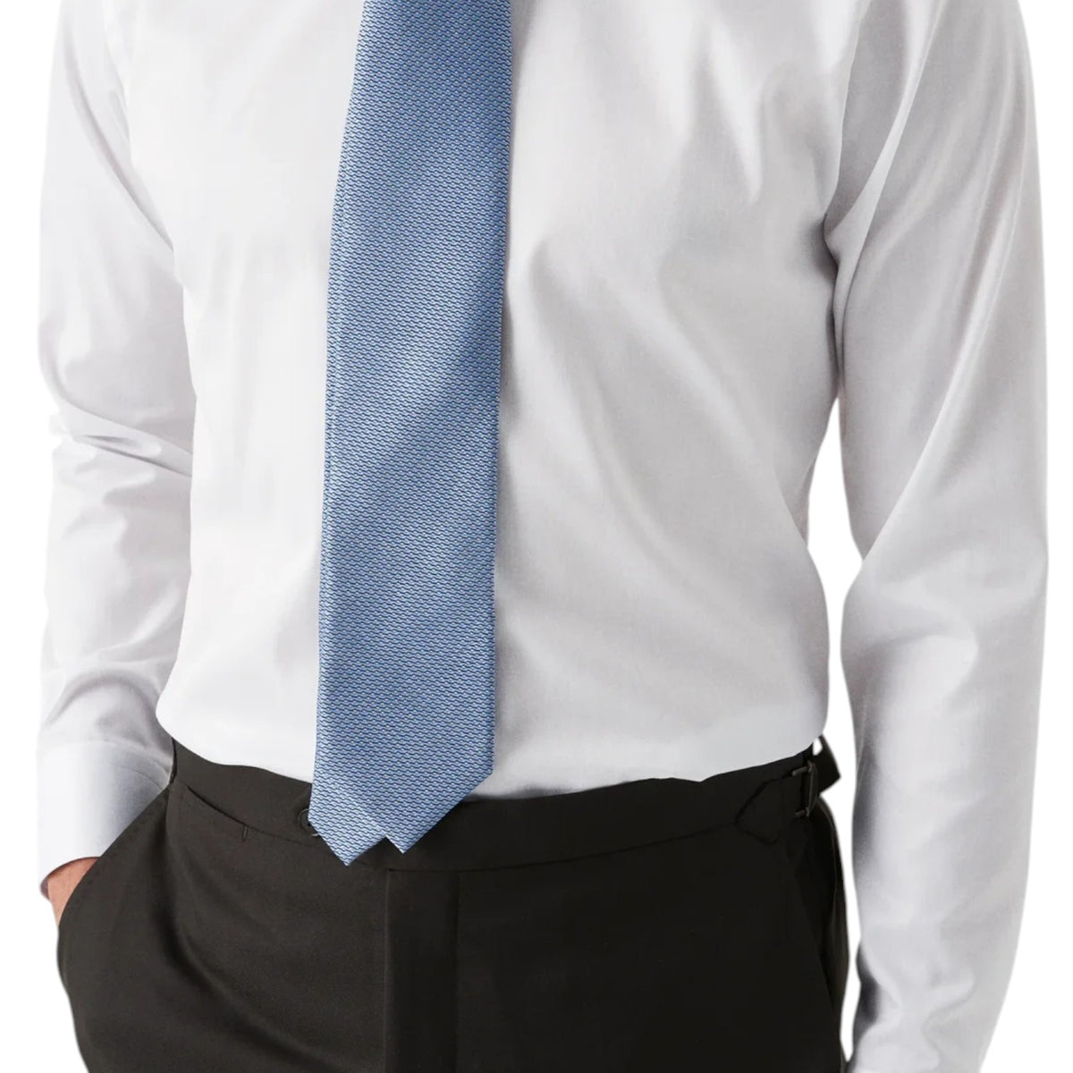 Eton Solid Signature Twill Shirt With Contrast