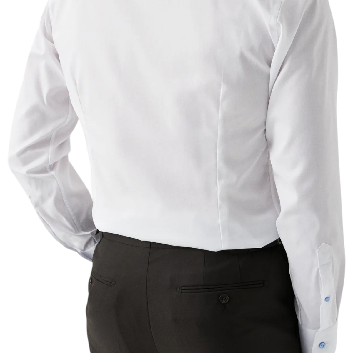 Eton Solid Signature Twill Shirt With Contrast