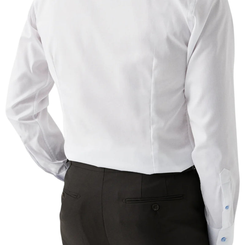 Eton Solid Signature Twill Shirt With Contrast