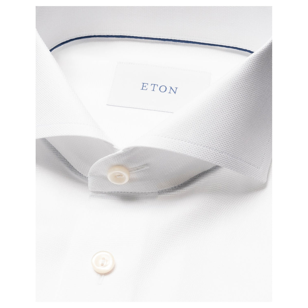 Eton Signature Twill Shirt In White Cut-Away Slim Fit  100014803-00