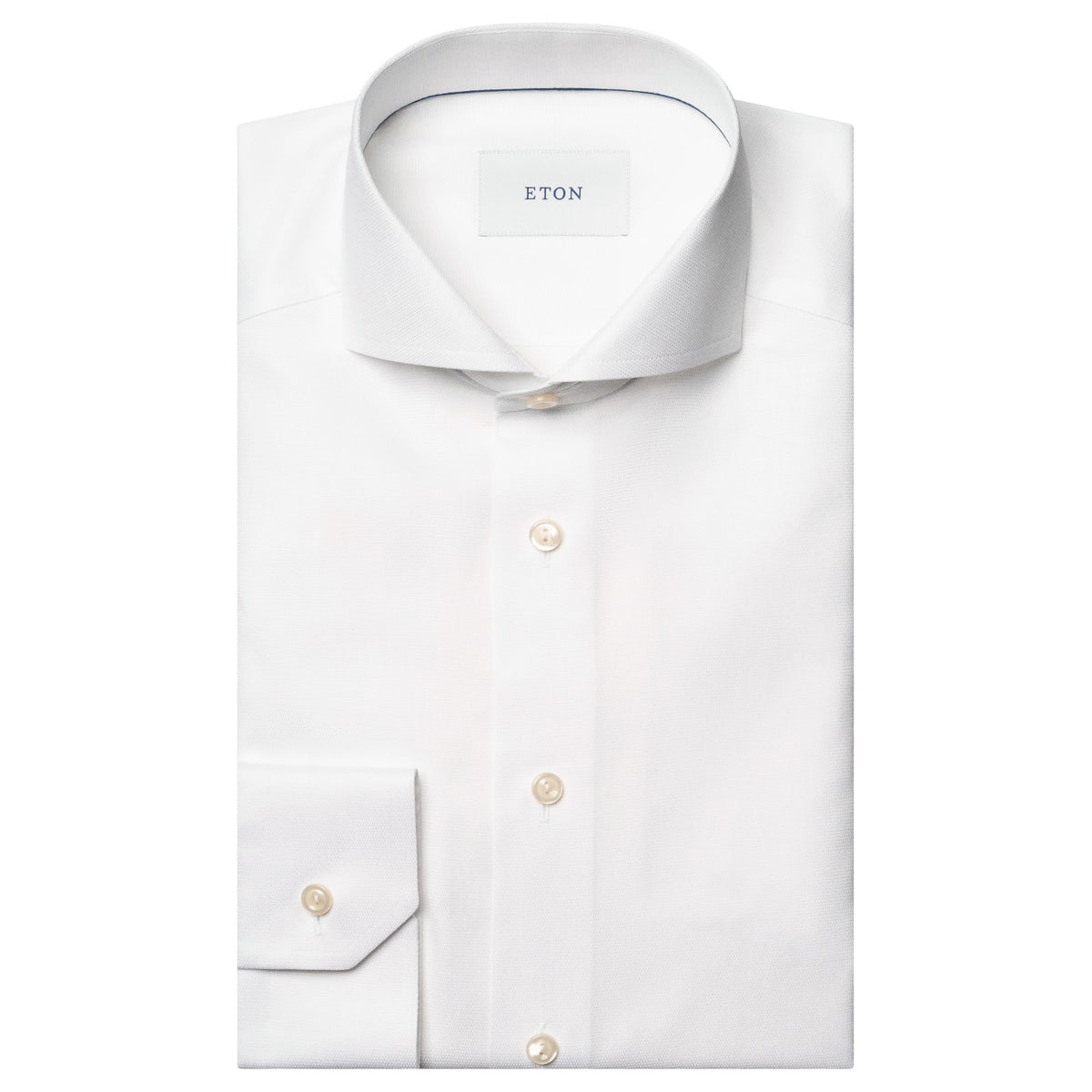 Eton Signature Twill Shirt In White Cut-Away Slim Fit  100014803-00