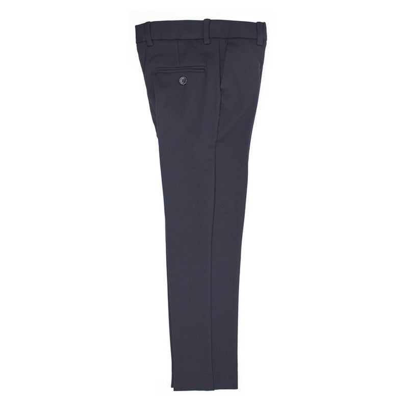 Boys' Adjustable Waist Slim-Fit Stretch Navy Pants