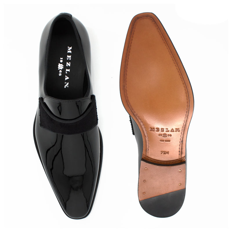 Mezlan Men's Patent Leather Formal Shoes with Velvet Strap 20602 Tux B – J&Z Couture Mezlan Men's Patent Leather Formal Shoes with Velvet Strap 20602 Tux B – J&Z Couture