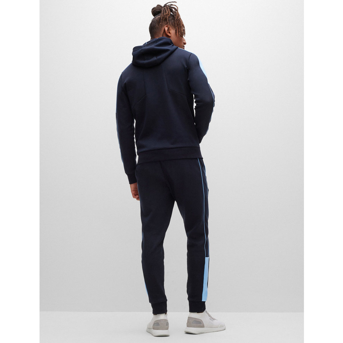 BOSS Men's Cotton-Blend Track Suit with Piping and Logos  50477193-402