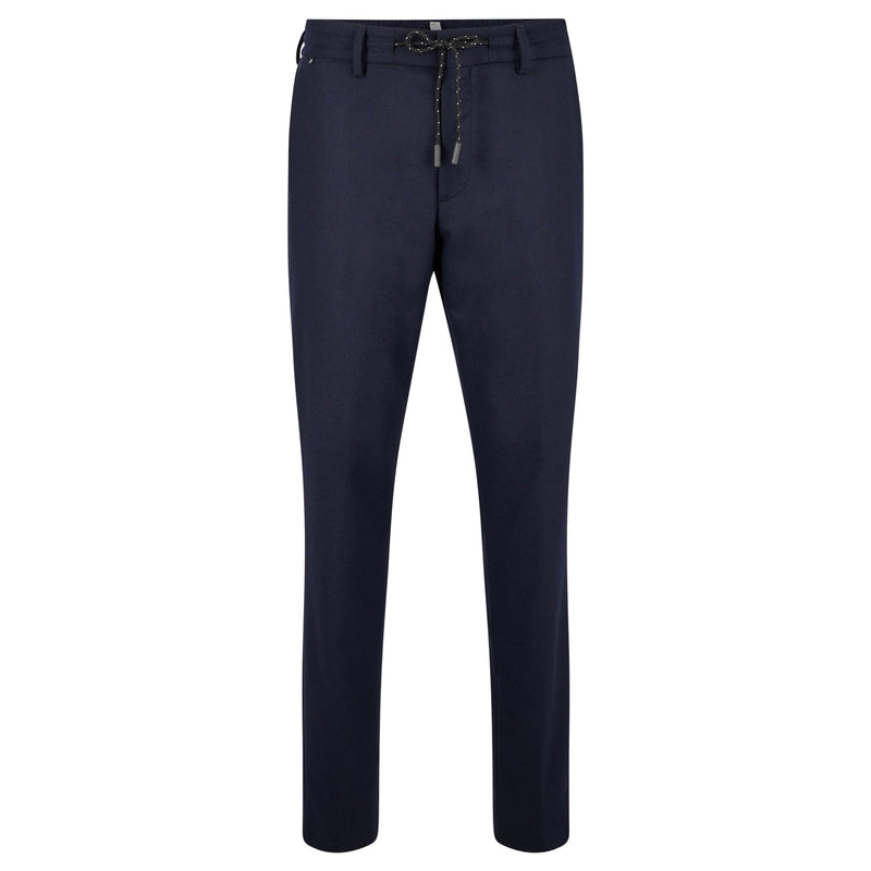 BOSS Men's Slim-Fit Trousers in Performance-Stretch Fabric in Dark Blue  50479918-404