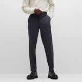BOSS Men's Slim-Fit Trousers in Performance-Stretch Fabric in Gray