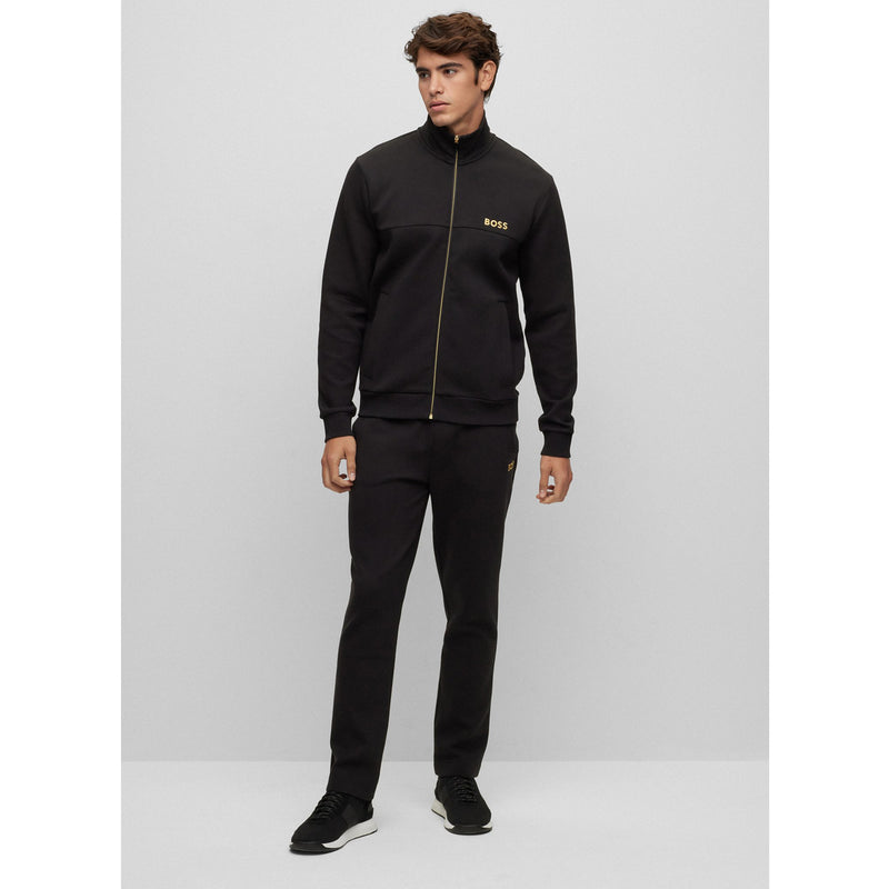 BOSS Men's Cotton-Blend Zip-Up Track Suit with Embroidered Logo