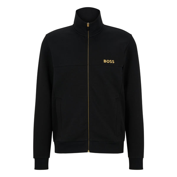 BOSS Men's Cotton-Blend Zip-Up Tracksuit with Embroidered Logo