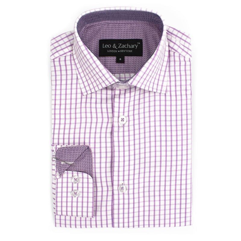 boys slim fit dress shirts Boys Burgundy Dress Shirt Slim Fit, 16
