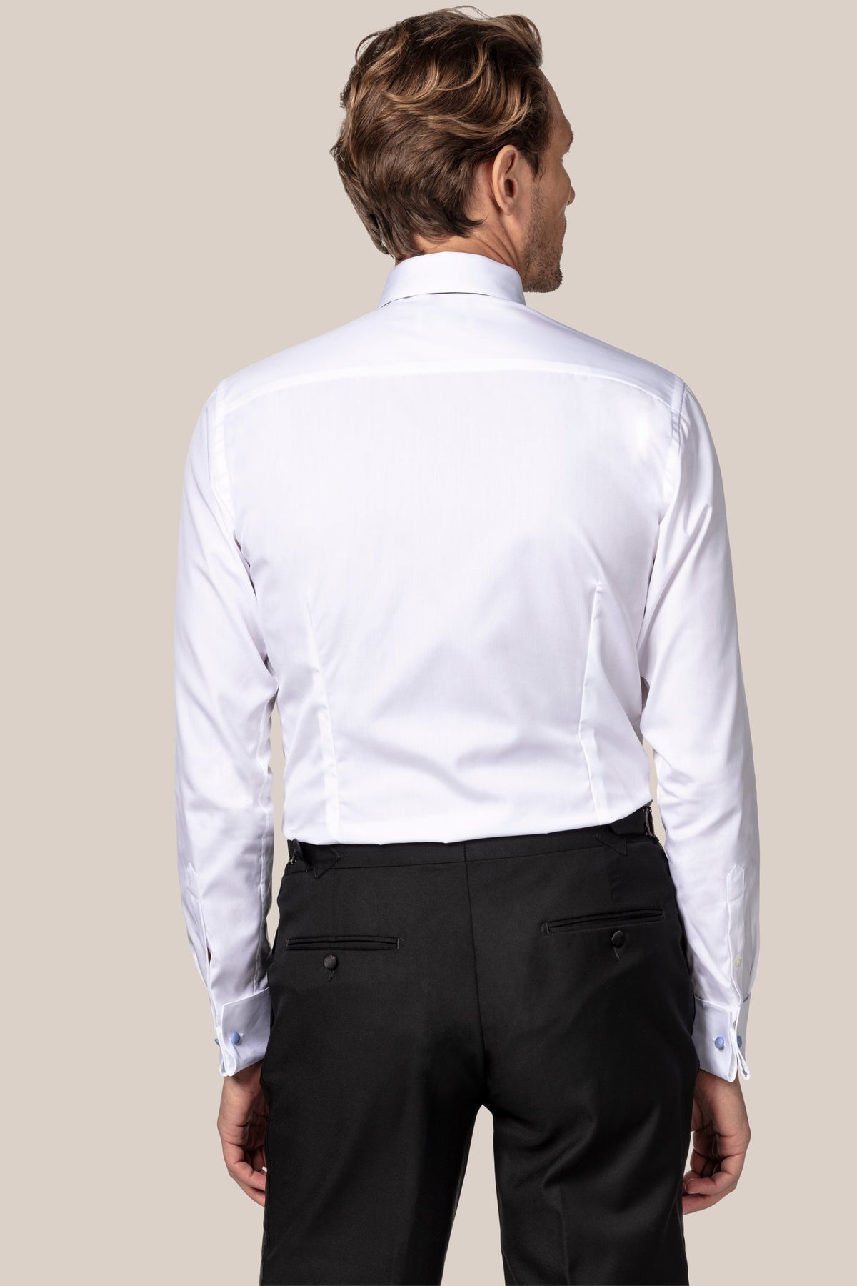 Eton Men's Slim-Fit White Plissé Tuxedo Shirt  631570510/0310 00