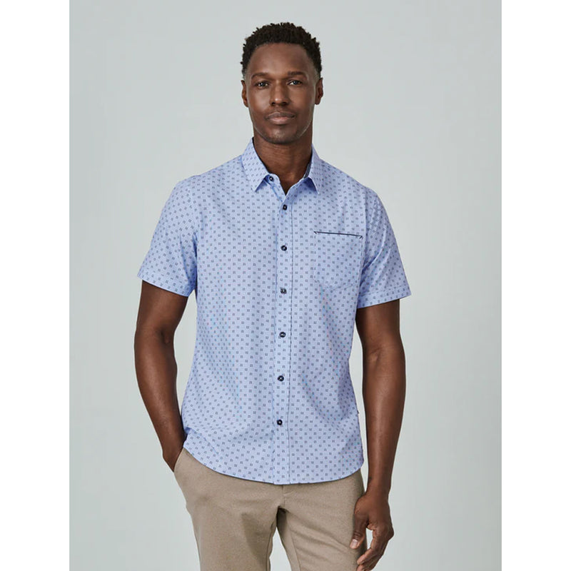 Men's Bethel Short Sleeve Shirt in Light Blue