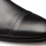 Mezlan Men's Calfskin Cap Toe Oxford Shoe in Black