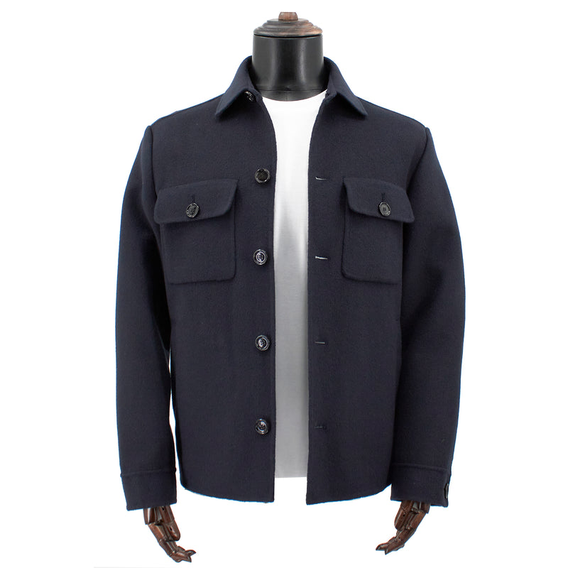 BOSS Men's Relaxed-Fit Shirt-Style Jacket in Navy  50479363-404