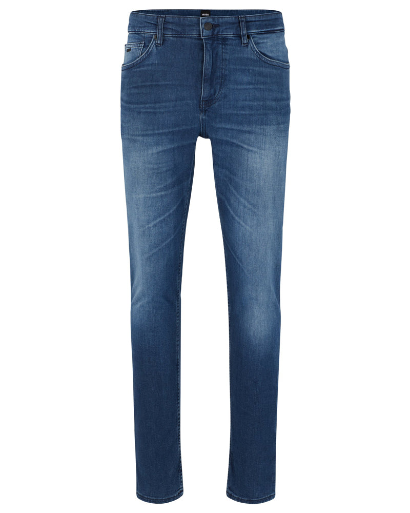BOSS Men's Delano Slim-Fit Jeans in Super-Soft Blue Italian Denim  50491002