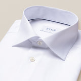 Eton Men's White Textured Twill Shirt
