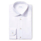 Eton Men's White Textured Twill Shirt