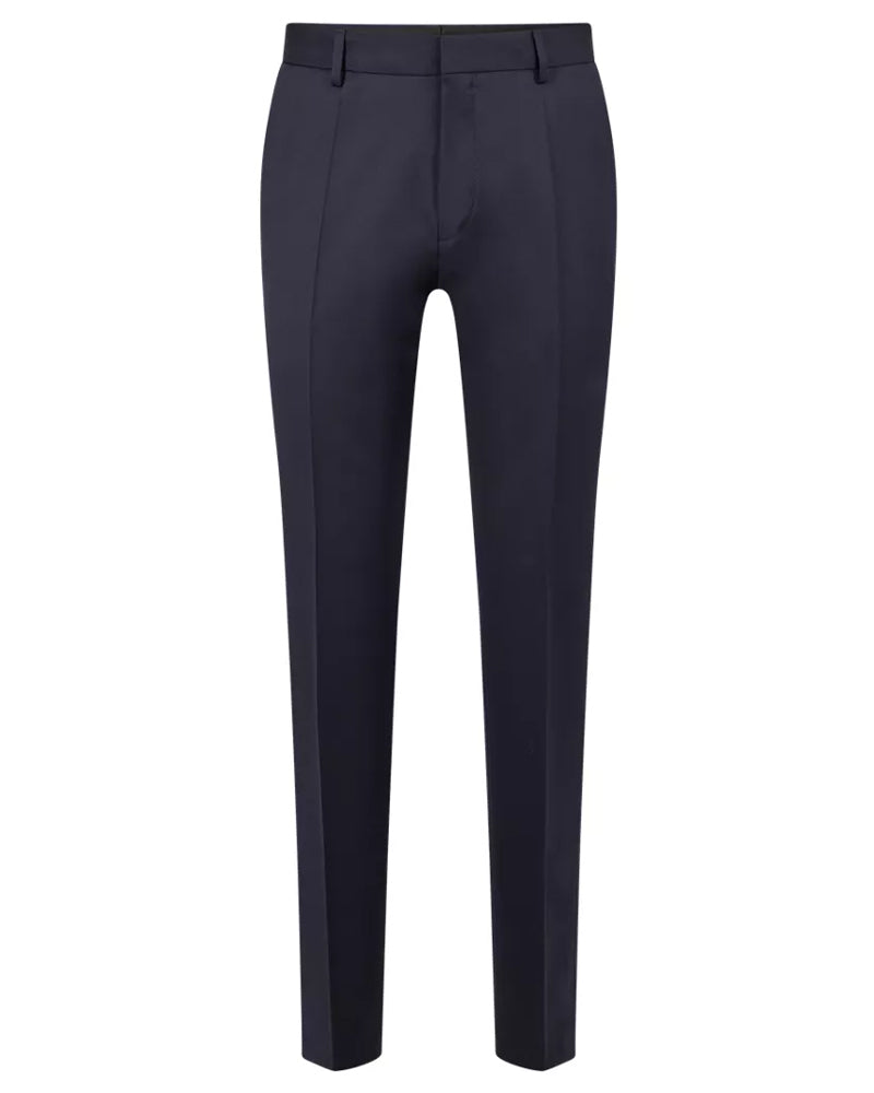 BOSS Men's Formal Trousers in Virgin-Wool Serge in Dark Blue  50469174-401