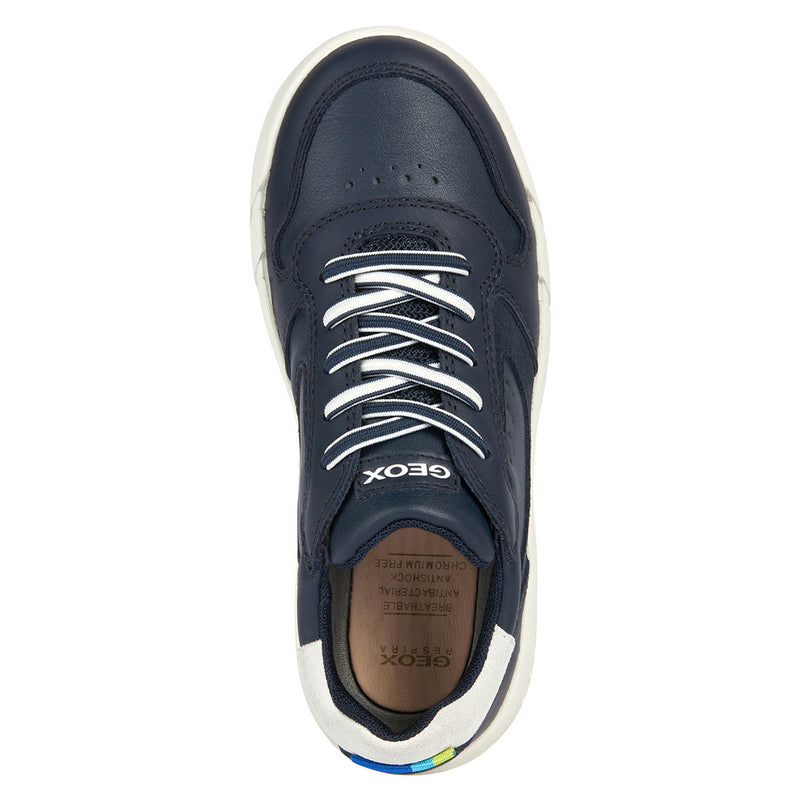 Geox Hyroo Boy Low Top Sneakers in Navy/White J35GWA-08554-C4211