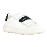 Geox Hyroo Boy Velcro Sneaker in White/Black J35GWB-085BC-C0404