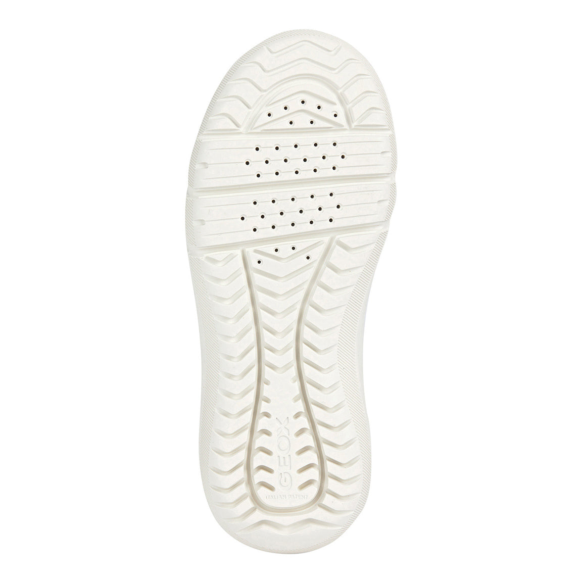 Geox Hyroo Boy Velcro Sneaker in White/Black J35GWB-085BC-C0404