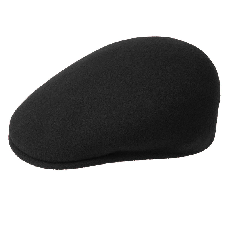 Kangol Wool 504 Flat Cap in Black