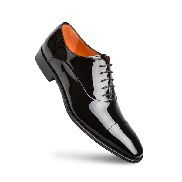 Mezlan Men's Patent Leather Formal Oxford Shoe in Black