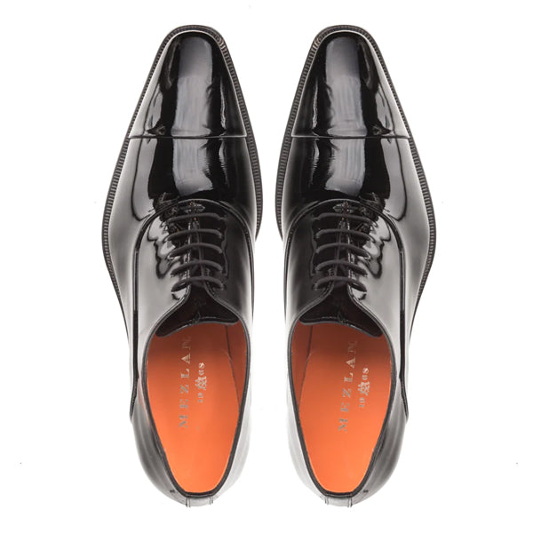 Mezlan Men's Patent Leather Formal Oxford Shoe  E20264 Tux Black