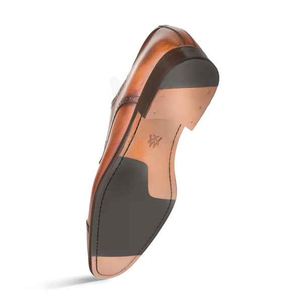 Mezlan Men's Calfskin Cap Toe Oxford Shoe   E20265 Cognac