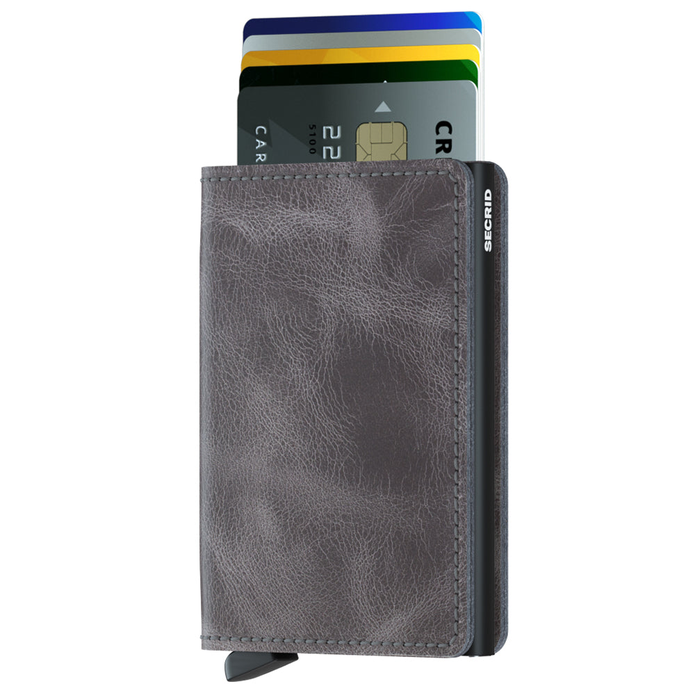 Secrid Slimwallet in Vintage Grey-Black