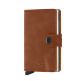 Secrid Miniwallet in Vintage Cognac-Silver