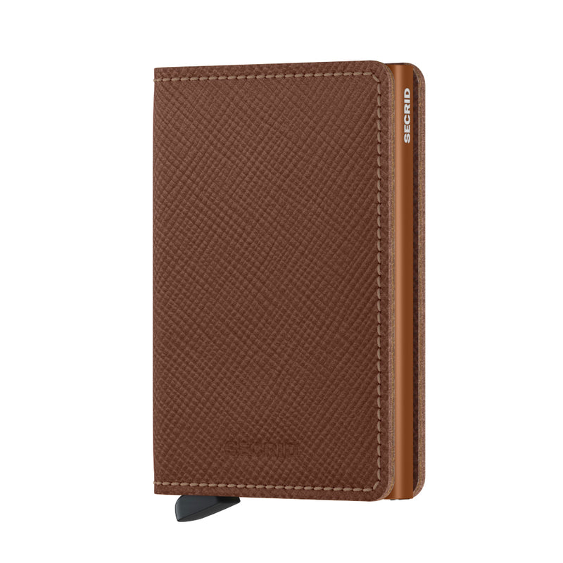 Secrid Slimwallet in Saffiano Caramel