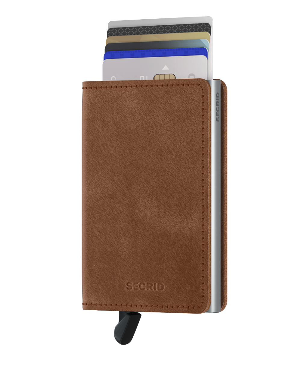 Secrid Slimwallet in Vintage Cognac-Silver