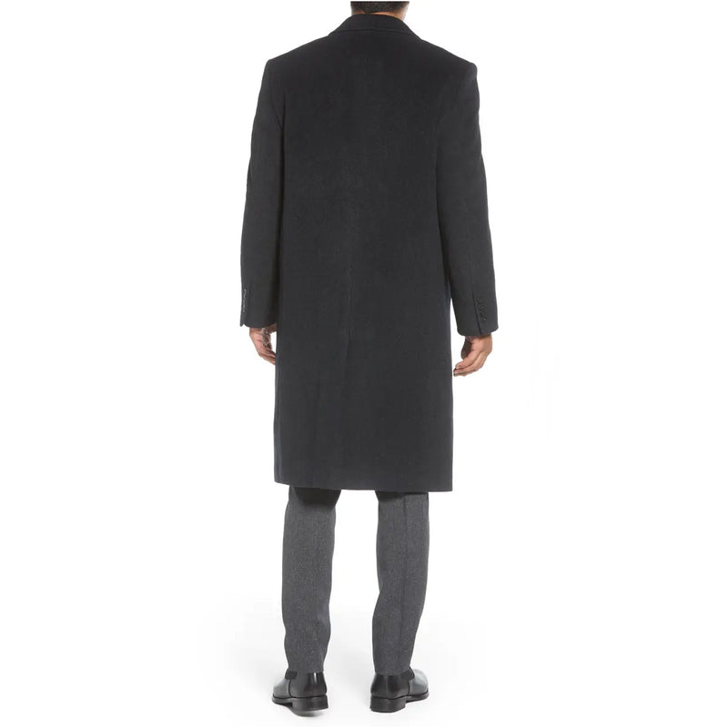 Hart Schaffner Marx Men's Stanley Cashmere-Blend Coat in Charcoal