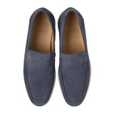 Tuscany Denim Blue Suede Loafers