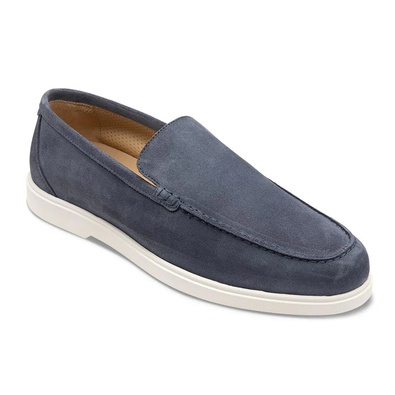 Tuscany Denim Blue Suede Loafers